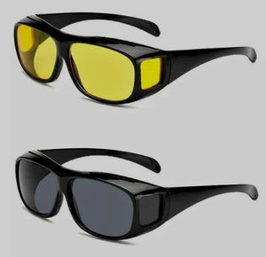 PACK DE 2 GAFAS VISION HD | 1 NEGRO DIA | 1 AMARILLO NOCHE